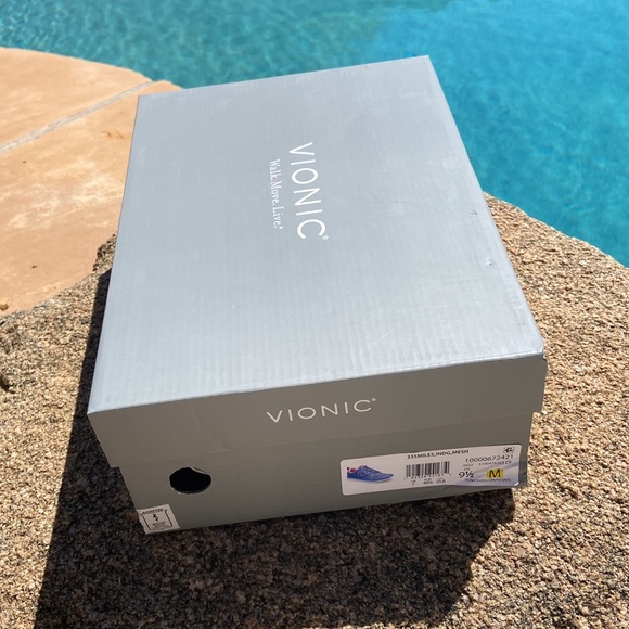 Vionic Mesh Lace-Up Athletic Sneakers - 335 Miles ~ Indigo - Picture 10 of 11